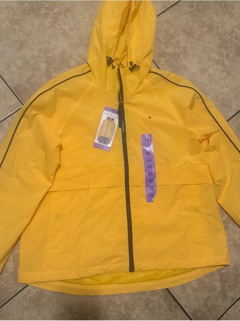 Tommy Hilfiger Yellow women Hooded Raincoat